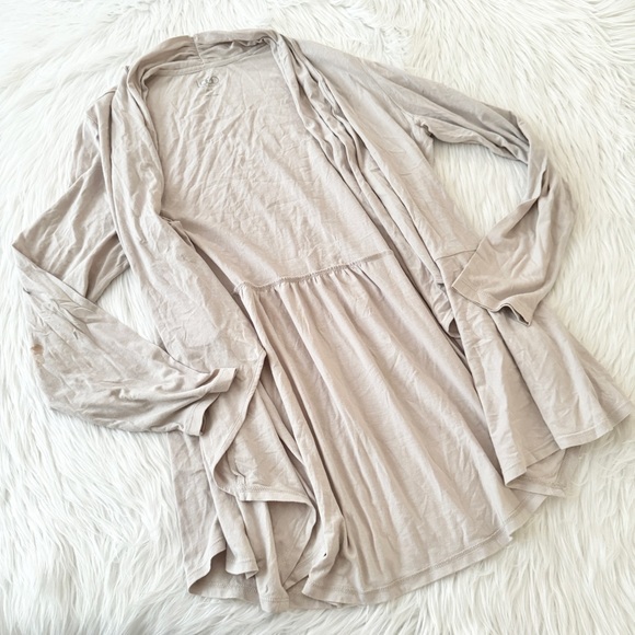 LOGO by Lori Goldstein Sweaters - Logo Cream Soft Light Knit Cardigan